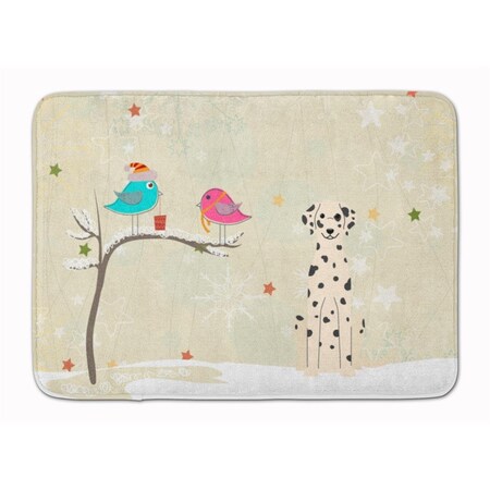 Carolines Treasures Christmas Presents Friends Dalmatian Machine Washable Memory Foam Mat BB2569RUG